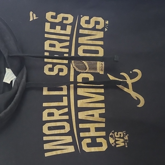 Atlanta Braves Size 2XL Fanatics World Series Champions Hoodie Sweater - Picture 2 of 4
